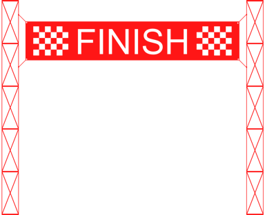 Race Finish Banner